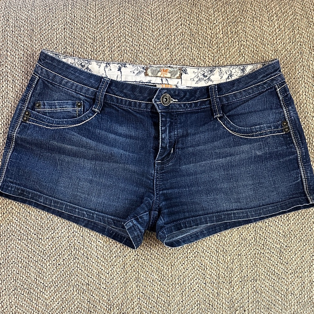 Women’s Mid-Rise Indigo Jean Shorts